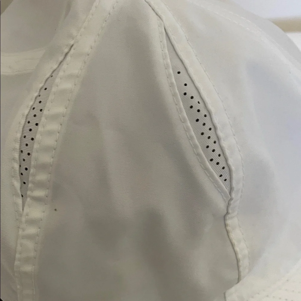 Nike Featherlight Aerobill Dri-Fit White with Black Swoosh Athletic Cap